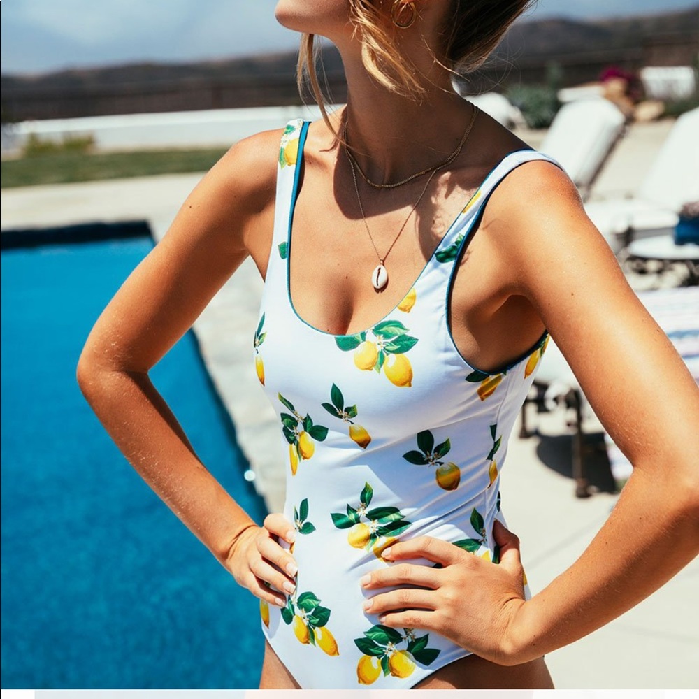 NWTS chaser brand reversible one piece swim suit